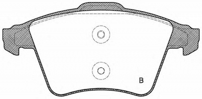 OPEN PARTS bpa104501 -  Комплект тормозных колодок, дисковый тормоз